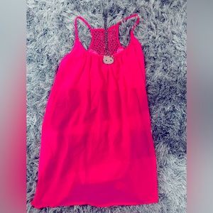 Hot pink fun dress